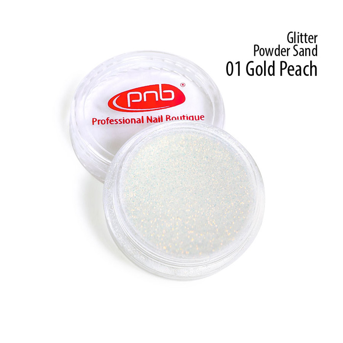 PNB 01 пудра-песок золотисто-персиковая / Glitter Sand Powde