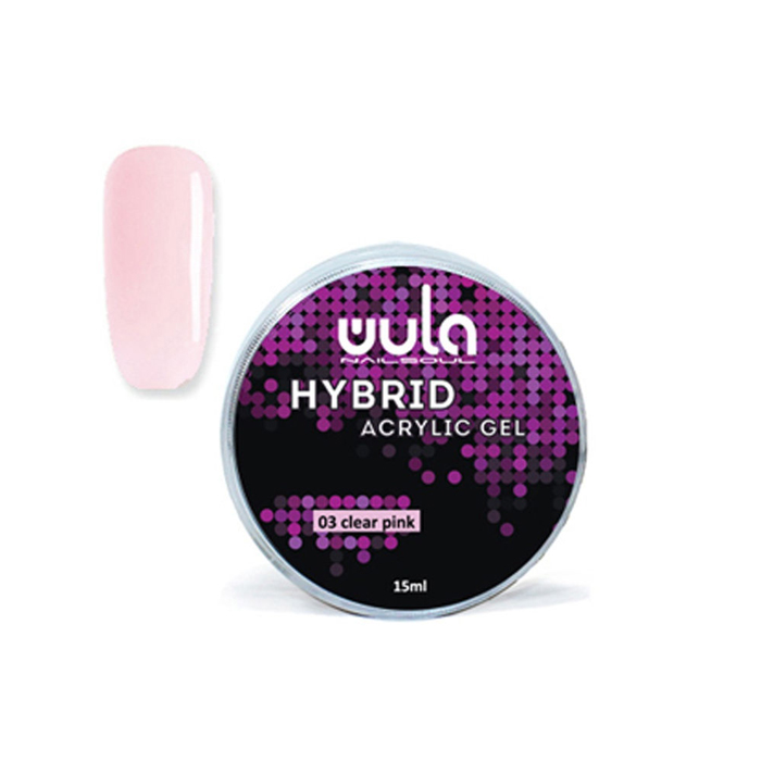 WULA NAILSOUL 03 гель акриловый / Hybrid acrylic gel, clear 