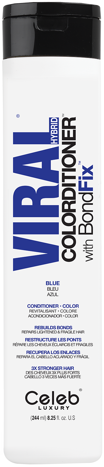 CELEB LUXURY Кондиционер тонирующий, синий / Viral Blue Colo