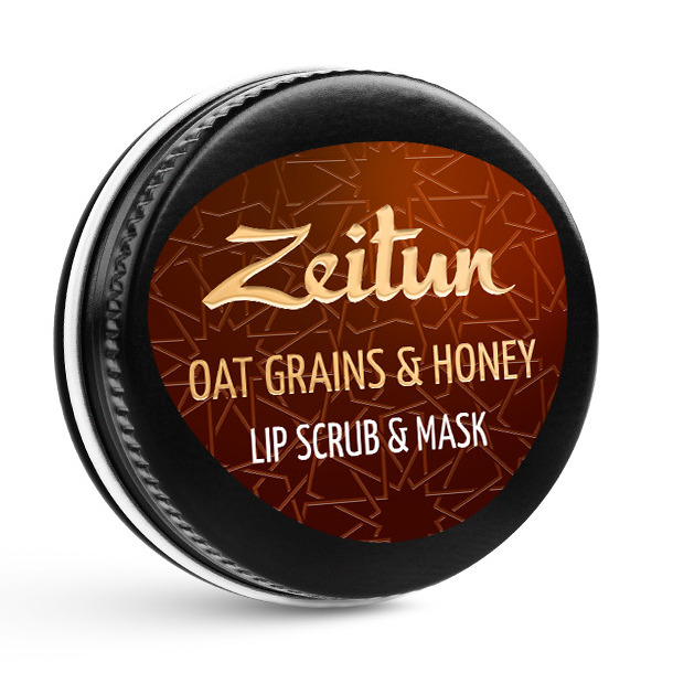 ZEITUN Бальзам-скраб с гранулами овса для губ 15 мл