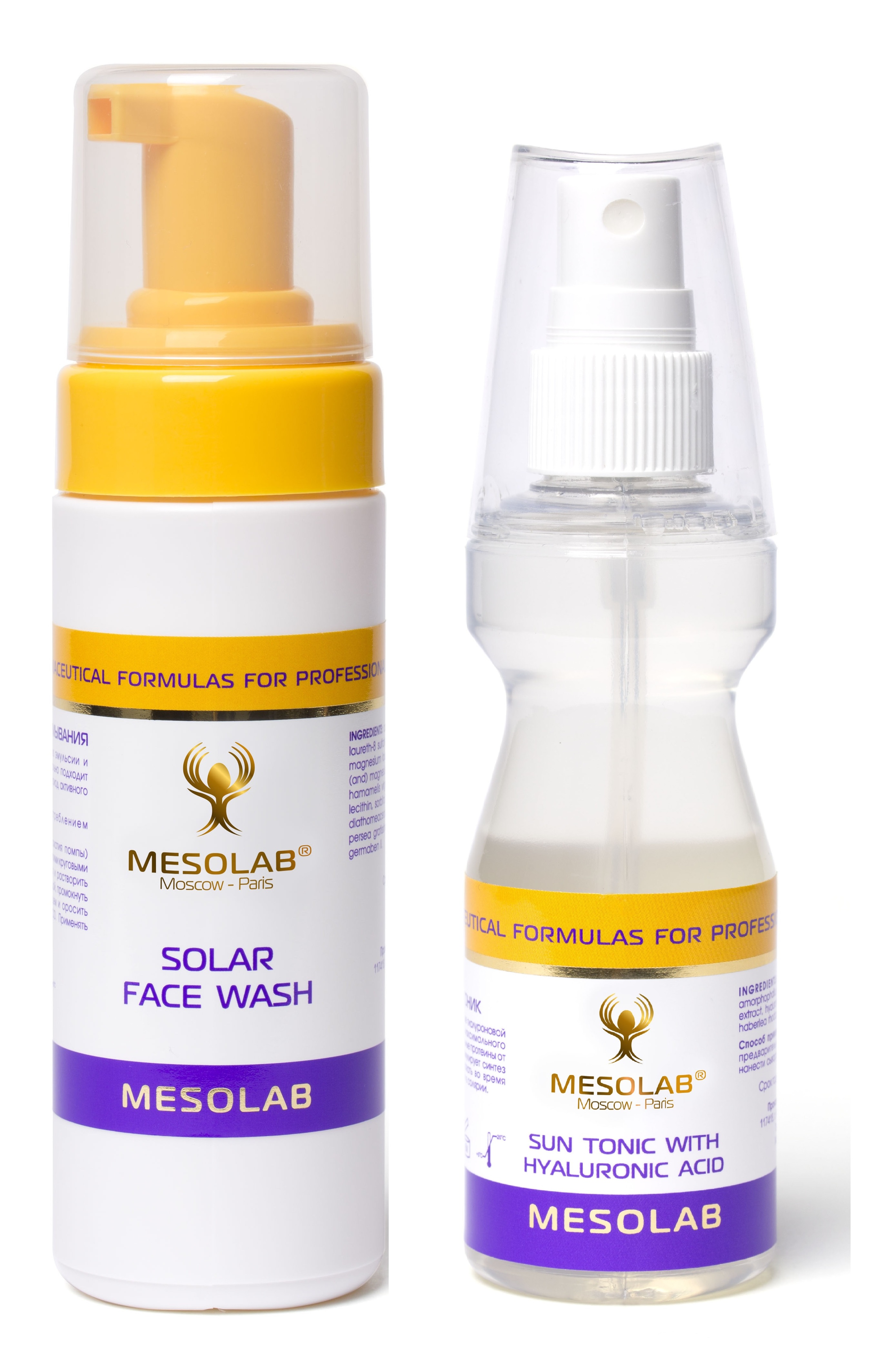 MESOLAB Пенка солнечная для умывания 160 мл + Тоник солнечны