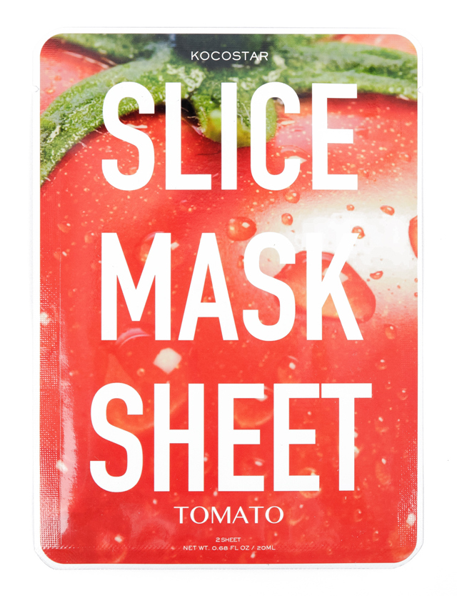 KOCOSTAR Маска-слайс для лица, томат / SLICE MASK SHEET TOMA