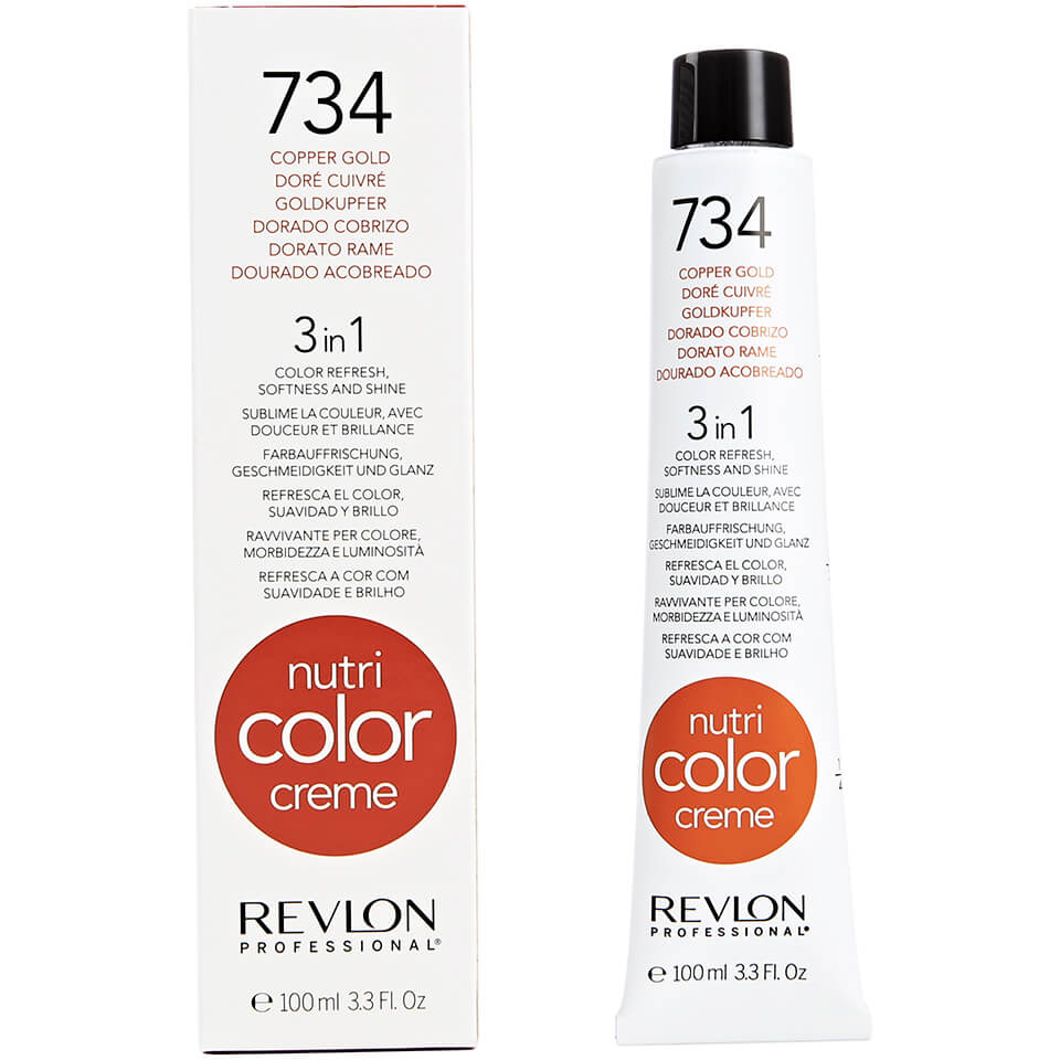 REVLON Professional 734 краска 3 в 1 для волос, медно-золоти