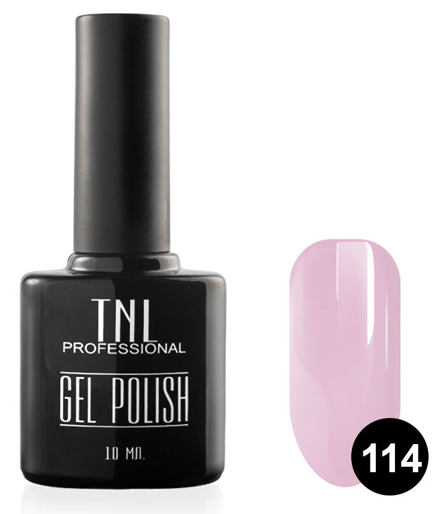 TNL PROFESSIONAL 114 гель-лак для ногтей, розовато-лавандовы
