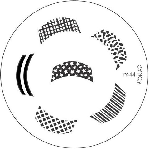 KONAD Форма печатная, диск с рисунками / image plate M44 10 
