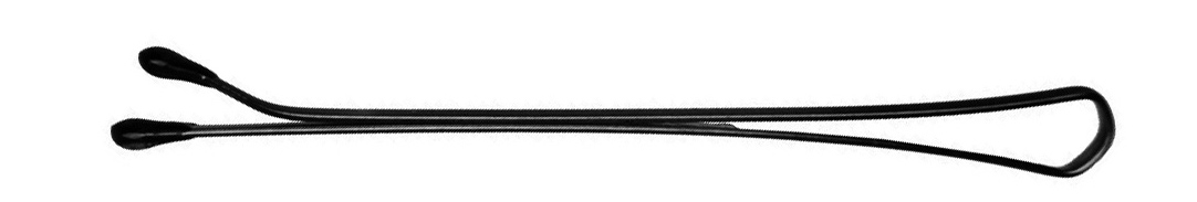 DEWAL PROFESSIONAL Невидимки черные, прямые 40 мм, 200 г (в 
