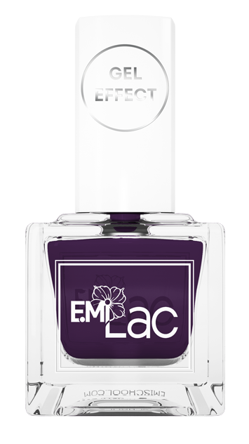 E.MI 049 лак ультрастойкий для ногтей, Черный виноград / E.M