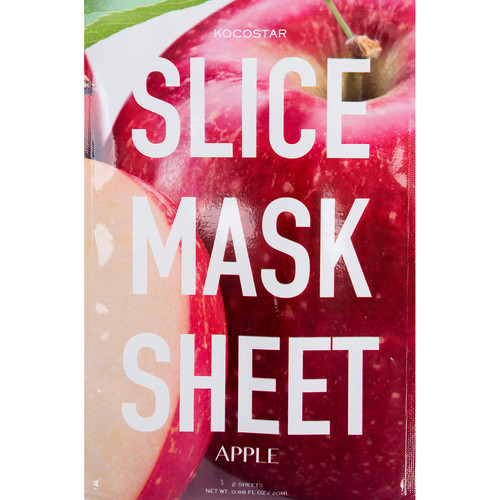 KOCOSTAR Маска-слайс для лица, яблоко / SLICE MASK SHEET APP