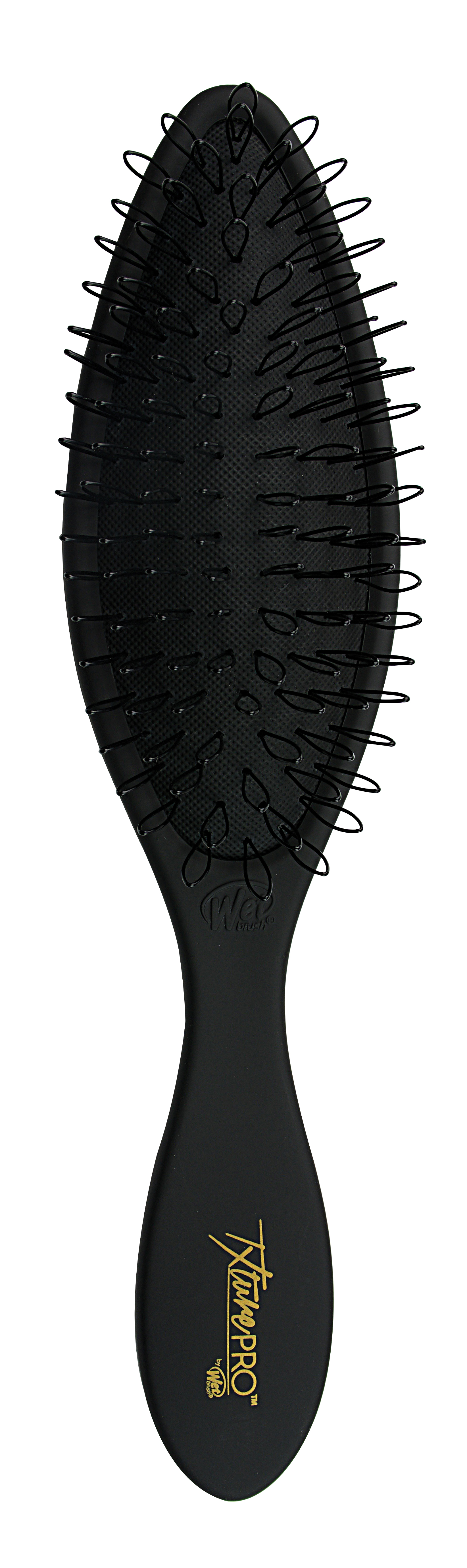 Wet Brush Щетка для тонких и нарощенных волос, черный / TEXT
