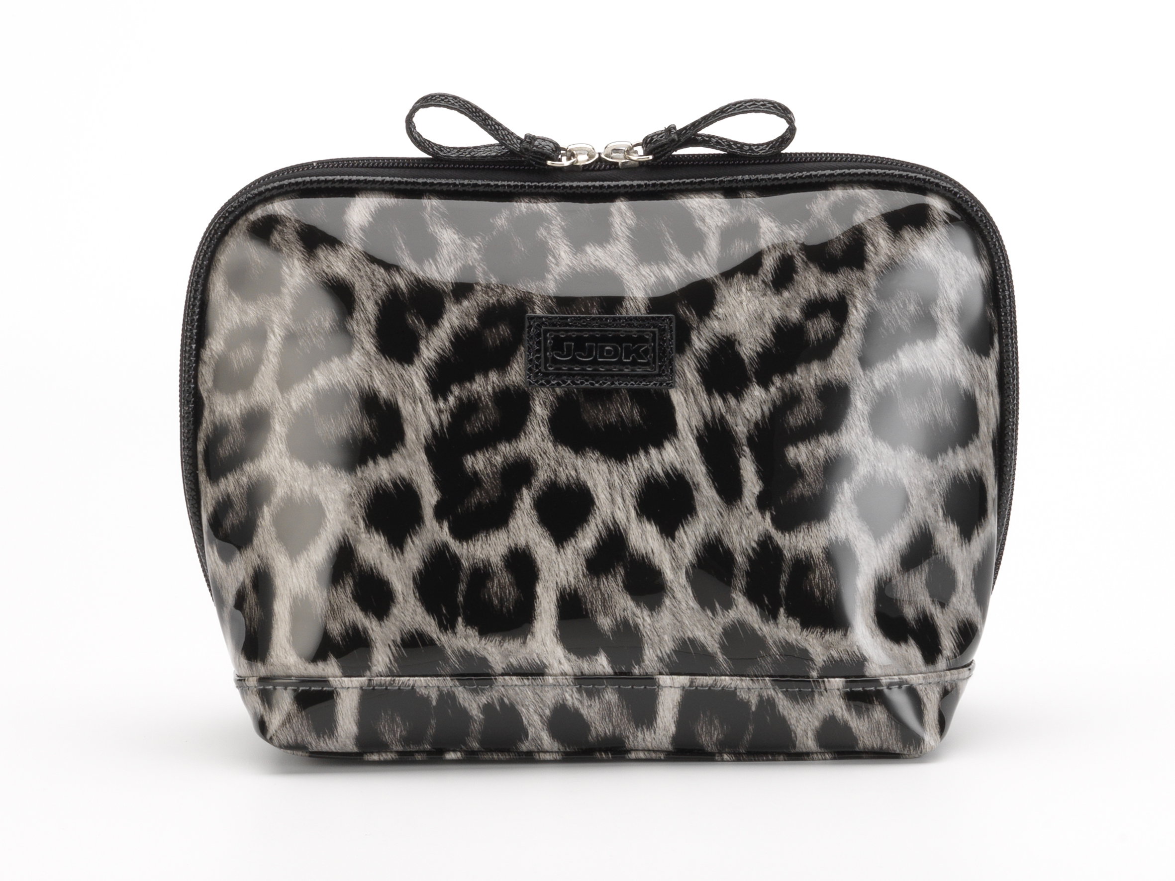 JJDK Косметичка Oda leopard grey большая запечатанный хлопок