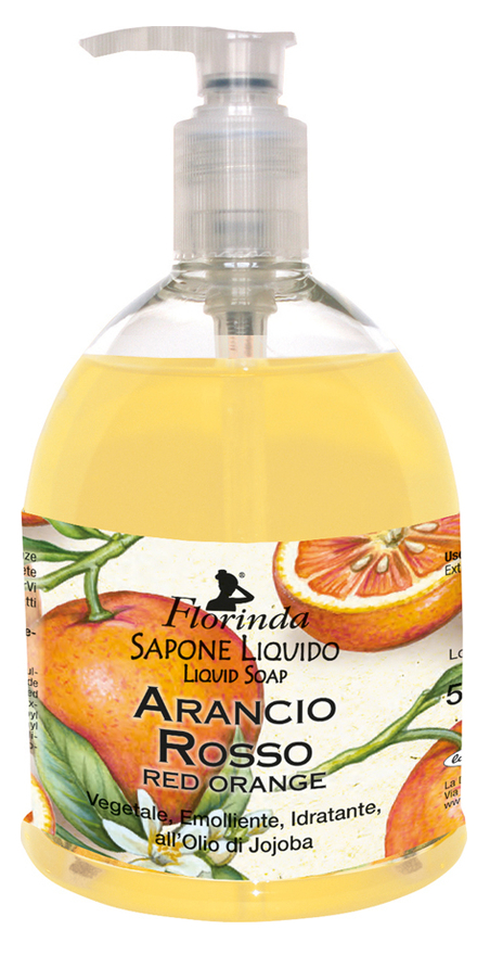 FLORINDA Мыло растительное жидкое, красный апельсин / Aranci