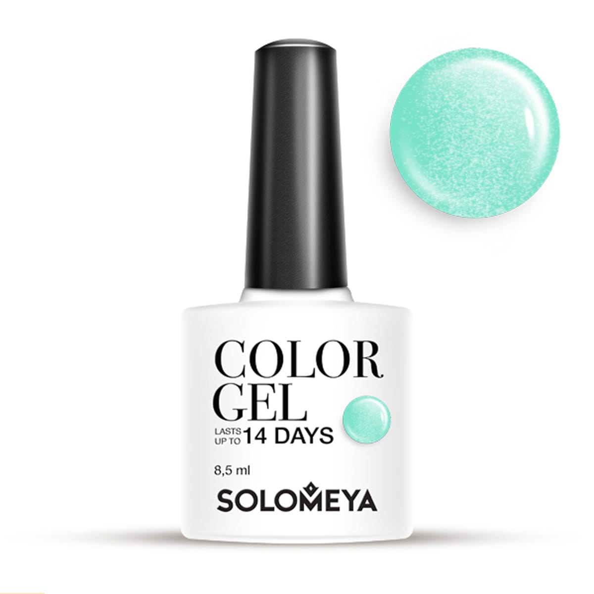SOLOMEYA Гель-лак для ногтей SCG098 Мята / Color Gel Mint 8,