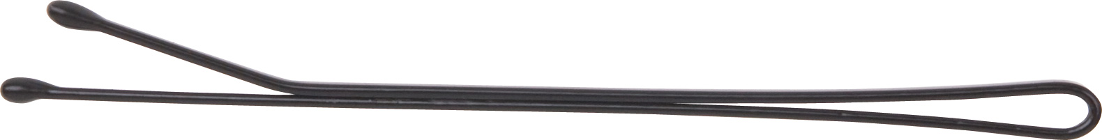 DEWAL PROFESSIONAL Невидимки черные, прямые 70 мм, 40 шт/уп 