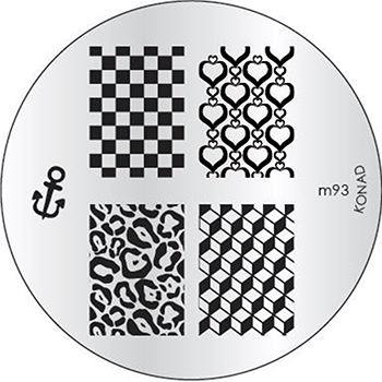 KONAD Форма печатная, диск с рисунками / image plate M93 10 