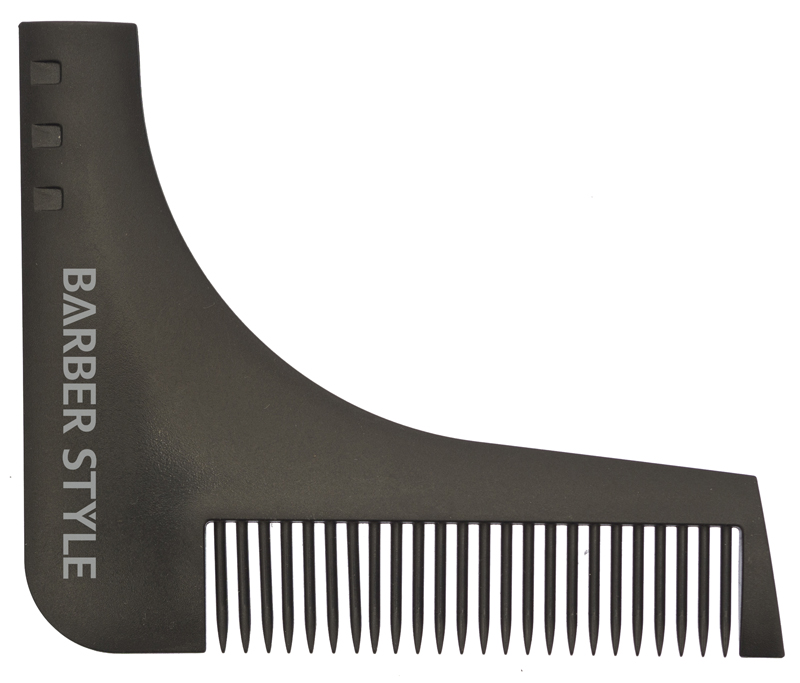 DEWAL PROFESSIONAL Расческа для бороды (черная) 9,5*11 см