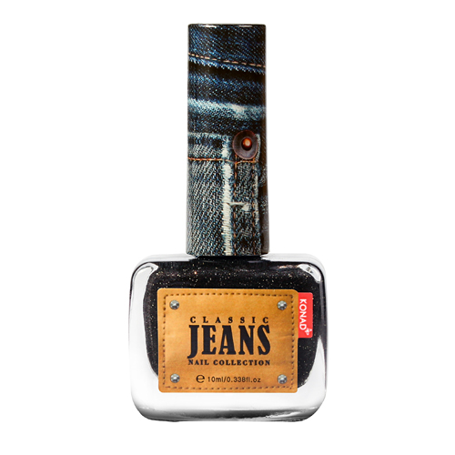 KONAD Лак текстурный для ногтей / Nail 01 - Black Jeans Clas