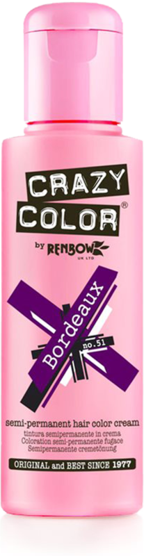 CRAZY COLOR Краска для волос, бордовый / Crazy Color Bordeau