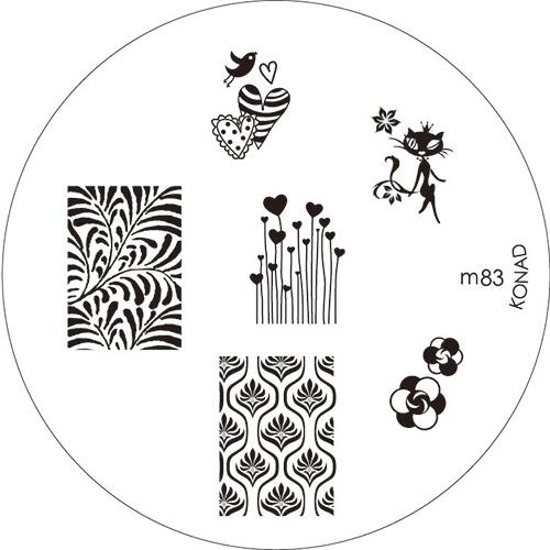 KONAD Форма печатная, диск с рисунками / image plate M83 10 