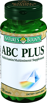 NATURE’S BOUNTY Мультивитаминный комплекс АВС Плюс, таблетки