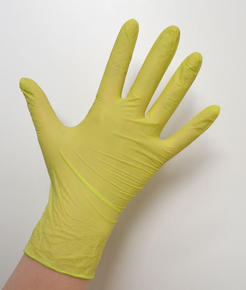 SAFE & CARE Перчатки нитриловые зеленые (лайм) L Safe & Care