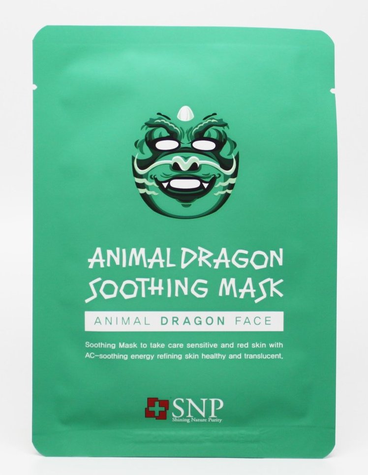 SNP Маска успокаивающая для лица / Animal Dragon Soothing Ma