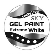 SKY Гель-краска с липким слоем, белая / EXTREME WHITE 11 мл