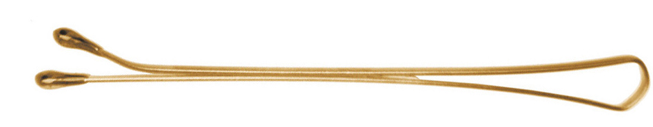 DEWAL PROFESSIONAL Невидимки золотистые, прямые 50 мм, 60 шт