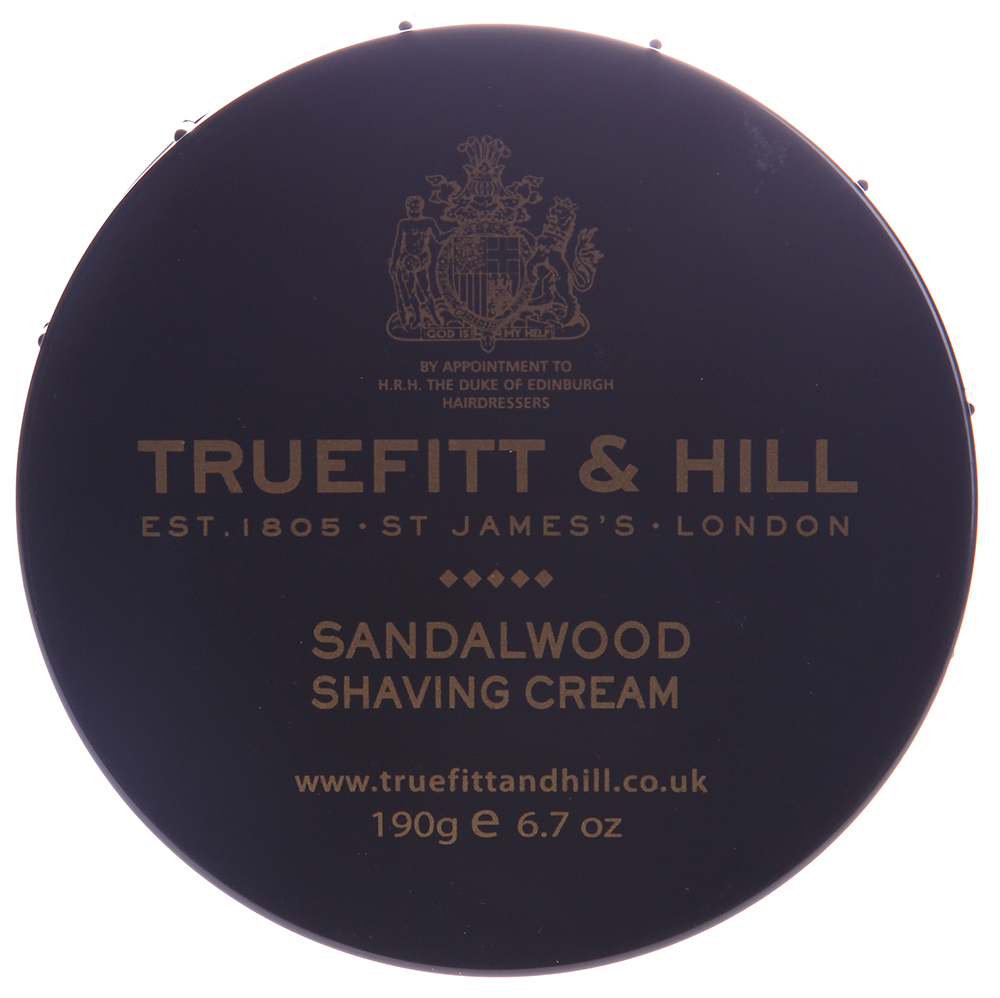 TRUEFITT HILL Крем для бритья, в банке / Sandalwood 190 г