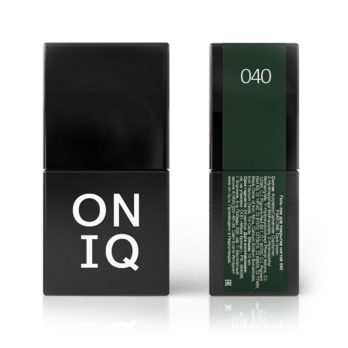 ONIQ Гель-лак для покрытия ногтей, Pantone: Dark Green, 10 м