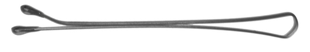 DEWAL PROFESSIONAL Невидимки серебристые, прямые 50 мм, 60 ш