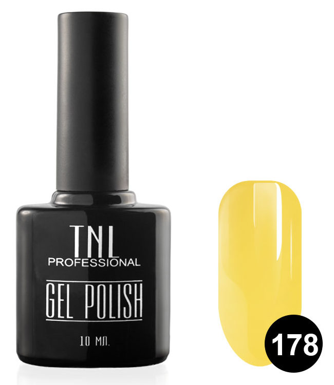 TNL PROFESSIONAL 178 гель-лак для ногтей, карамельно-желтый 