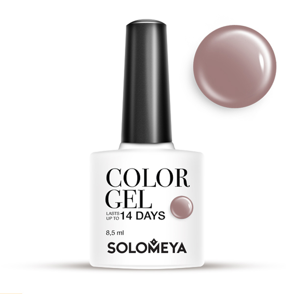 SOLOMEYA Гель-лак для ногтей SCG145 Темно-серый / Color Gel 