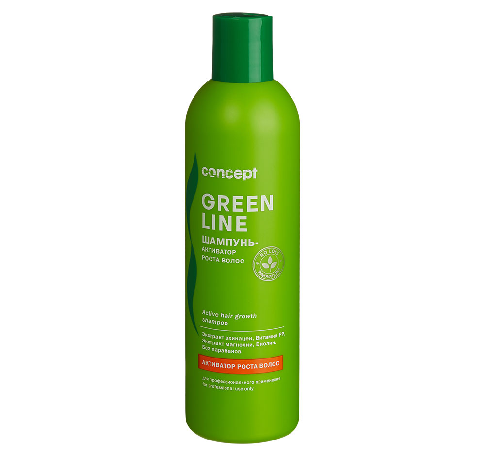 CONCEPT Шампунь-активатор роста волос / GREEN LINE Active ha