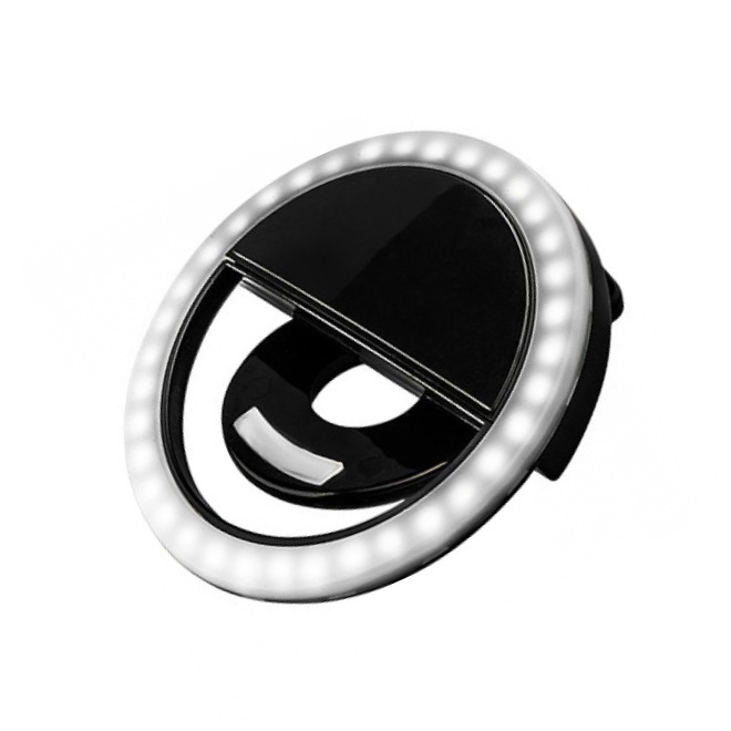 IRISK PROFESSIONAL Лампа селфи портативная, 02 черная / SELF