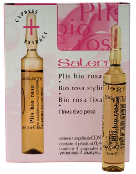 SALERM COSMETICS Лосьон для укладки волос / PLIS BIO ROSA 8*