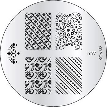 KONAD Форма печатная, диск с рисунками / image plate M97 10 