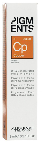 ALFAPARF MILANO Пигмент-тюбик медный 4 / PIGMENTS Copper 8 м