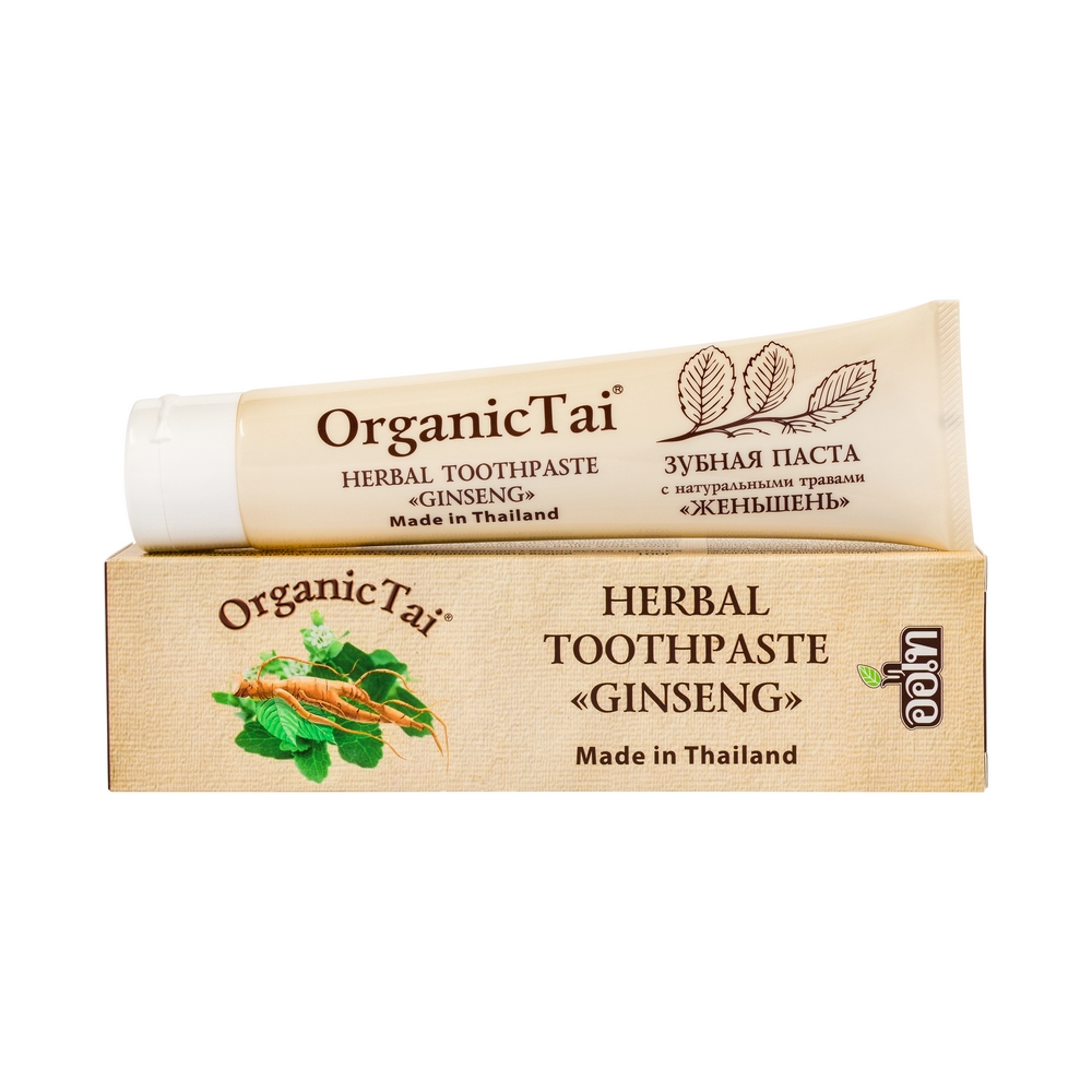 ORGANIC TAI Паста зубная с натуральными травами Женьшень 100
