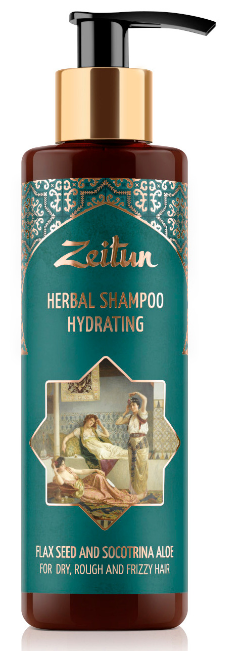 ZEITUN Фито-шампунь увлажняющий для сухих, жестких и кудрявы