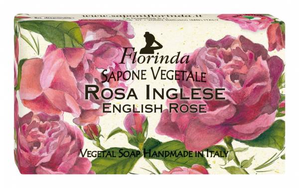FLORINDA Мыло растительное, роза / Rosa 200 г