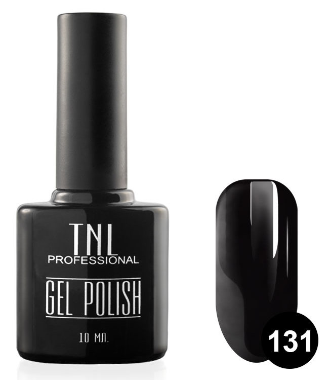 TNL PROFESSIONAL 131 гель-лак для ногтей, черный 10 мл