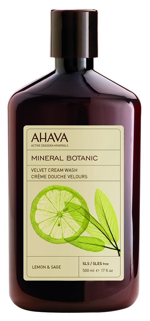 AHAVA Крем-мыло жидкое бархатистое, лимон и шалфей / Mineral