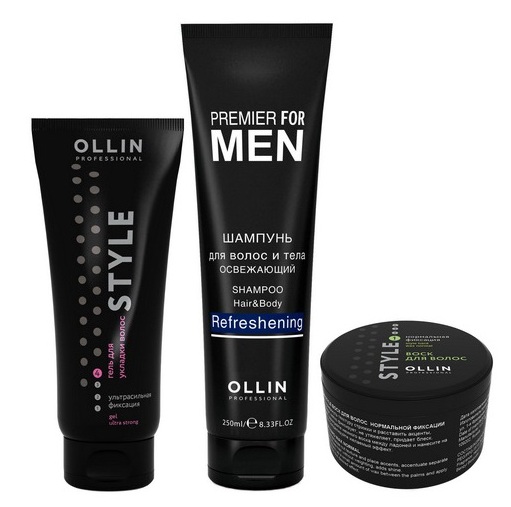 OLLIN PROFESSIONAL Набор (шампунь освежающий для волос и тел
