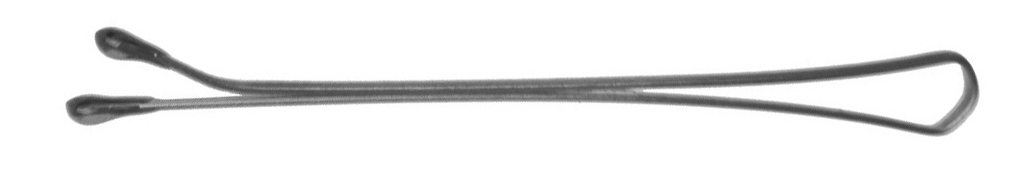 DEWAL PROFESSIONAL Невидимки серебристые, прямые 40 мм, 200 