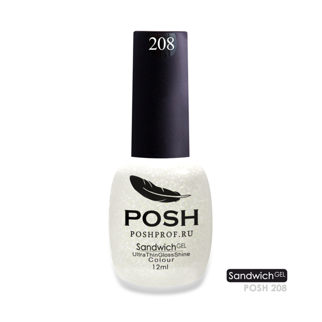 POSH 208 гель-лак для ногтей / SENDVICH GEL UV/LED 12 мл