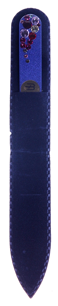 BHM PROFESSIONAL Пилочка стеклянная цветная, капля 135 мм
