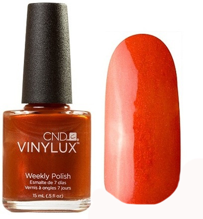 CND 172 лак недельный для ногтей / Fine Vermilion VINYLUX 15