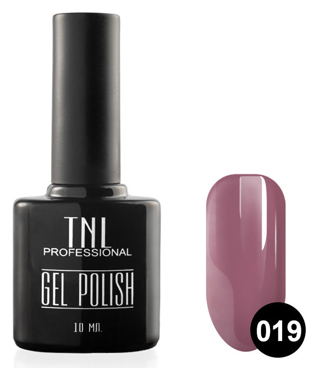 TNL PROFESSIONAL 019 гель-лак для ногтей, красновато-пурпурн