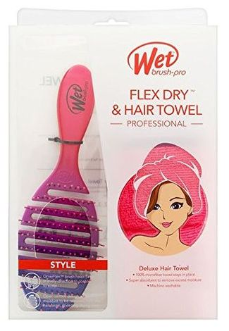 Wet Brush Набор подарочный (щетка Flex Dry омбре + полотенце