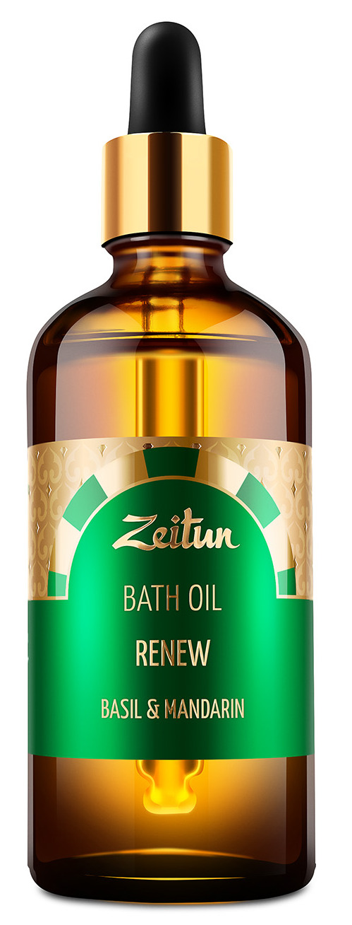 ZEITUN Маcло для ванны Обновление, с ароматом базилика и ман